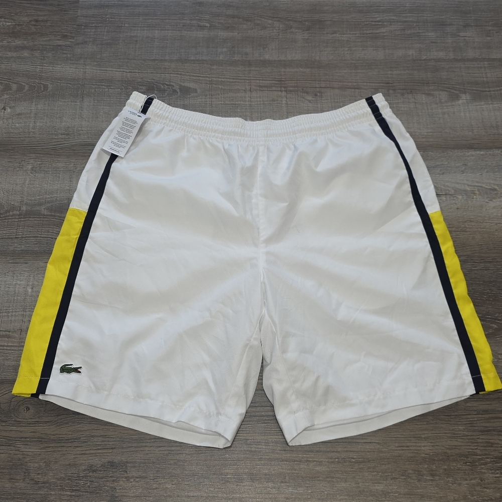 Lacoste Sport Colourblock Panels Lightweight Shorts 2021 Size L Retails $79